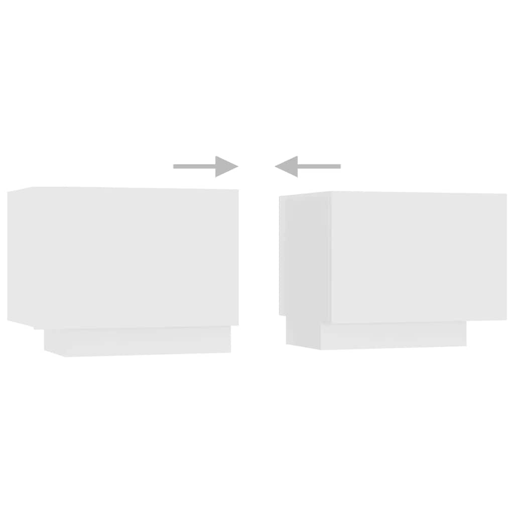 Mobile Porta TV con Luci LED Bianco 200x35x40 cm - homemem39