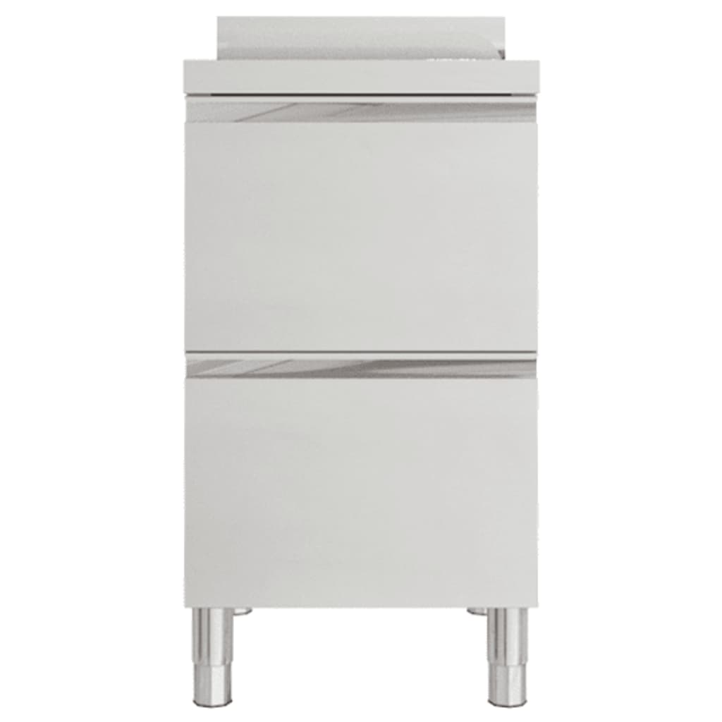 Mobiletto da cucina commerciale con 2 cassetti 50x60x96 cm | homemem39