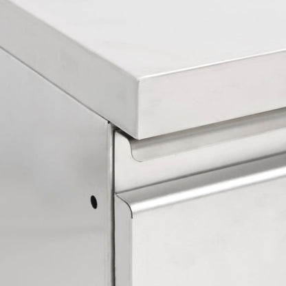Mobiletto da cucina commerciale con 2 cassetti 50x60x96 cm | homemem39