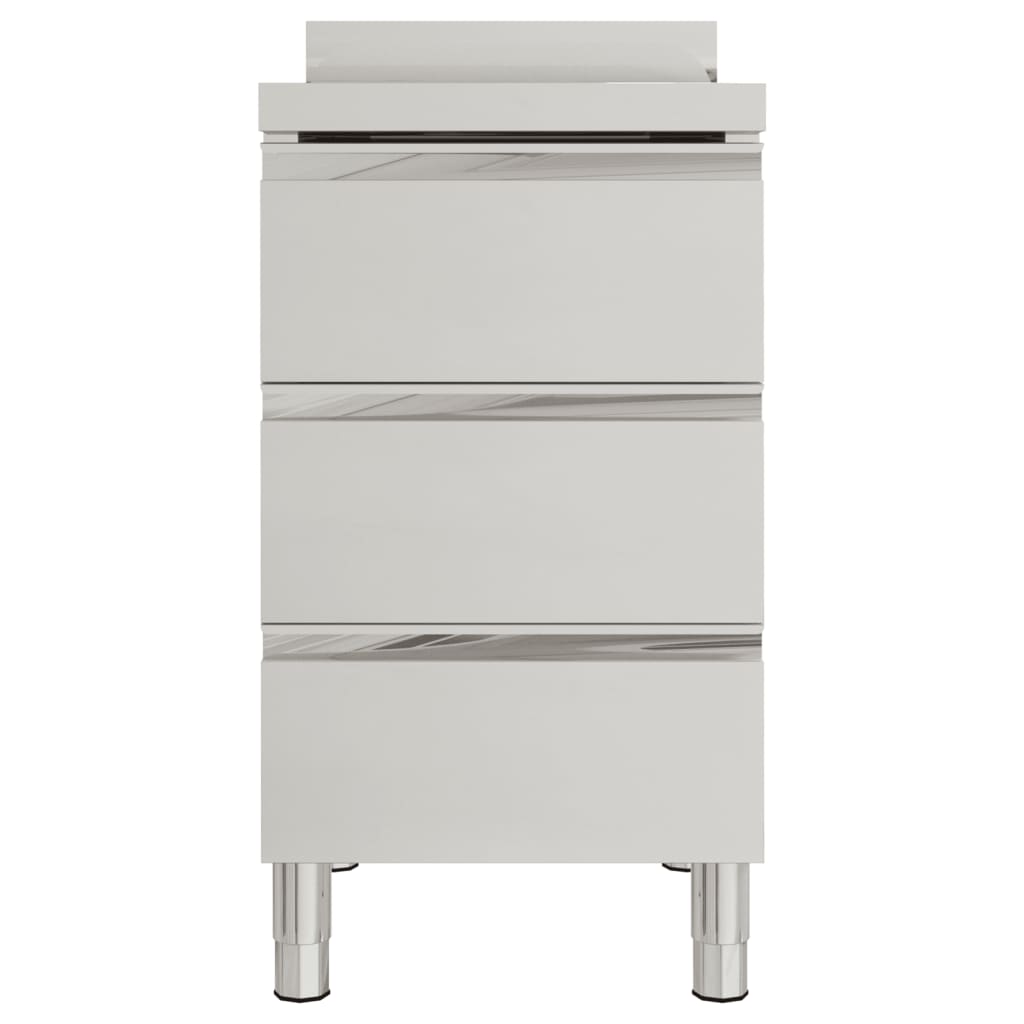 Mobiletto da cucina commerciale con 3 cassetti 50x60x96 cm