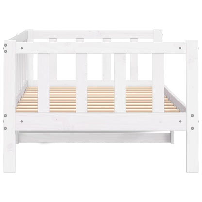 Dormeuse Bianca in Legno Massello di Pino 90x200 cm | homemem39