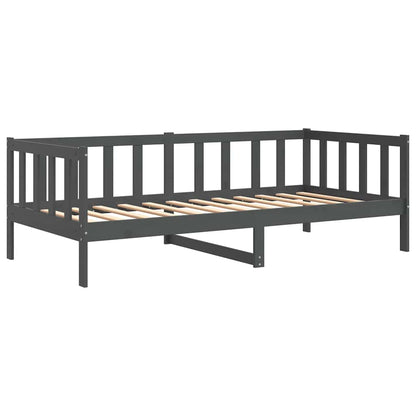 Dormeuse Grigia in Legno Massello di Pino 90x200 cm | homemem39