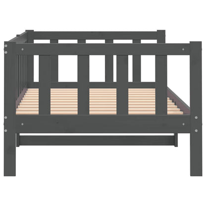 Dormeuse Grigia in Legno Massello di Pino 90x200 cm | homemem39