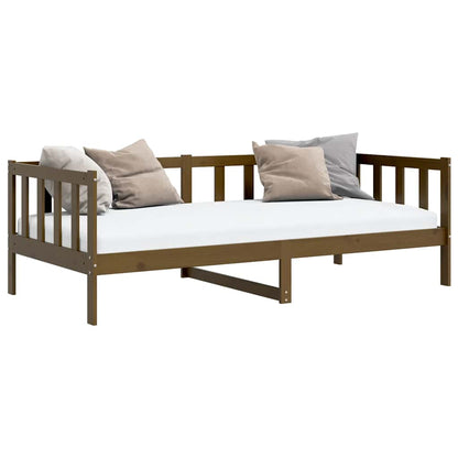 Dormeuse Marrone Ambra in Legno Massello di Pino 90x200 cm | homemem39