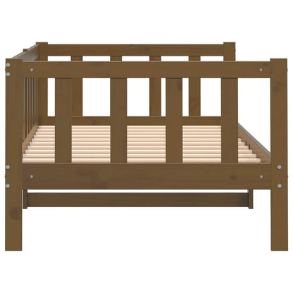 Dormeuse Marrone Ambra in Legno Massello di Pino 90x200 cm | homemem39