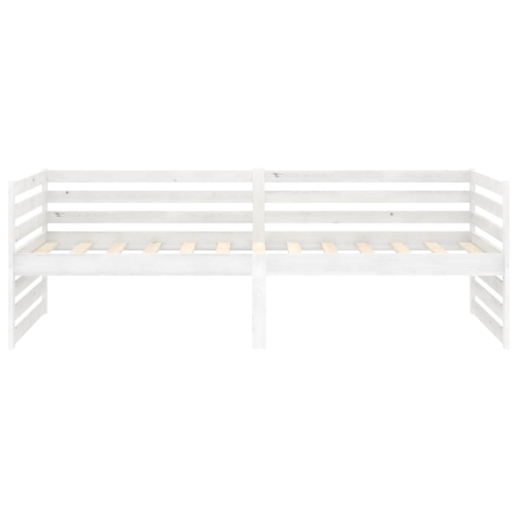 Dormeuse Bianca in Legno Massello di Pino 90x200 cm | homemem39
