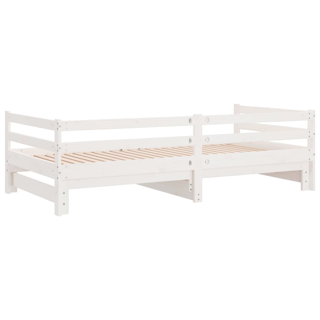Dormeuse Estraibile Bianca in Massello di Pino 2x(90x200) cm | homemem39