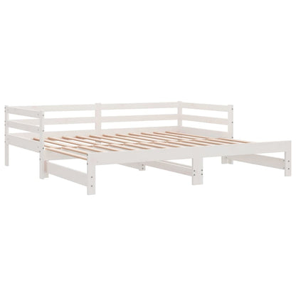 Dormeuse Estraibile Bianca in Massello di Pino 2x(90x200) cm | homemem39