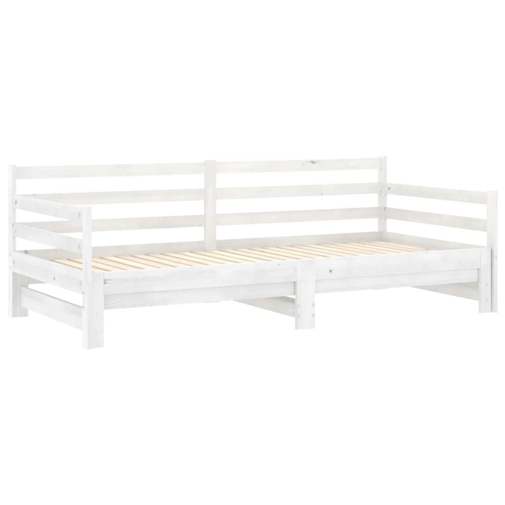 Dormeuse Estraibile Bianca in Massello di Pino 2x(90x200) cm | homemem39