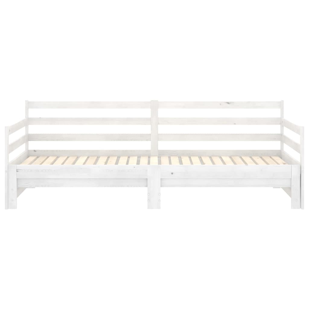 Dormeuse Estraibile Bianca in Massello di Pino 2x(90x200) cm | homemem39
