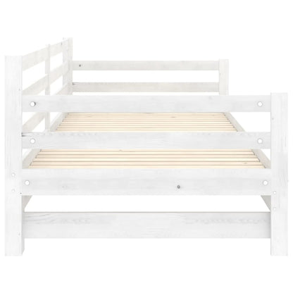 Dormeuse Estraibile Bianca in Massello di Pino 2x(90x200) cm | homemem39