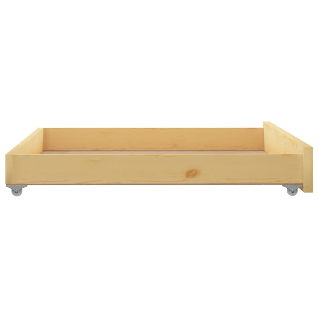 Cassettoni da Letto 2 pz in Legno Massello di Pino - homemem39