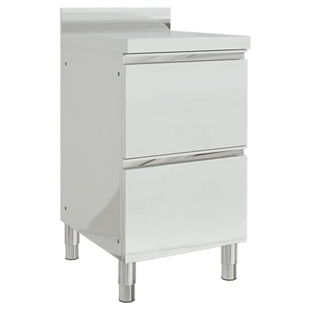 Mobili da cucina commerciali con 2 cassetti 2 pz 50x60x96 cm
