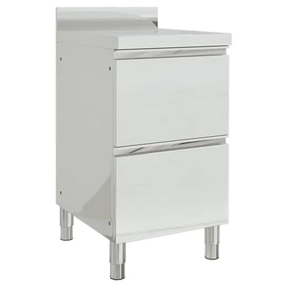 Mobili da cucina commerciali con 2 cassetti 2 pz 50x60x96 cm