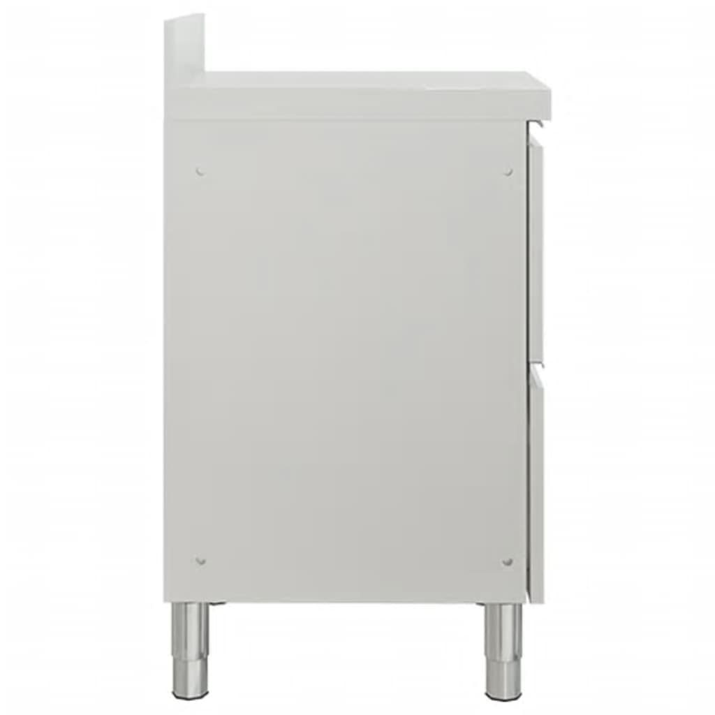 Mobili da cucina commerciali con 2 cassetti 2 pz 50x60x96 cm