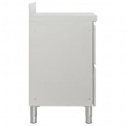 Mobili da cucina commerciali con 2 cassetti 2 pz 50x60x96 cm