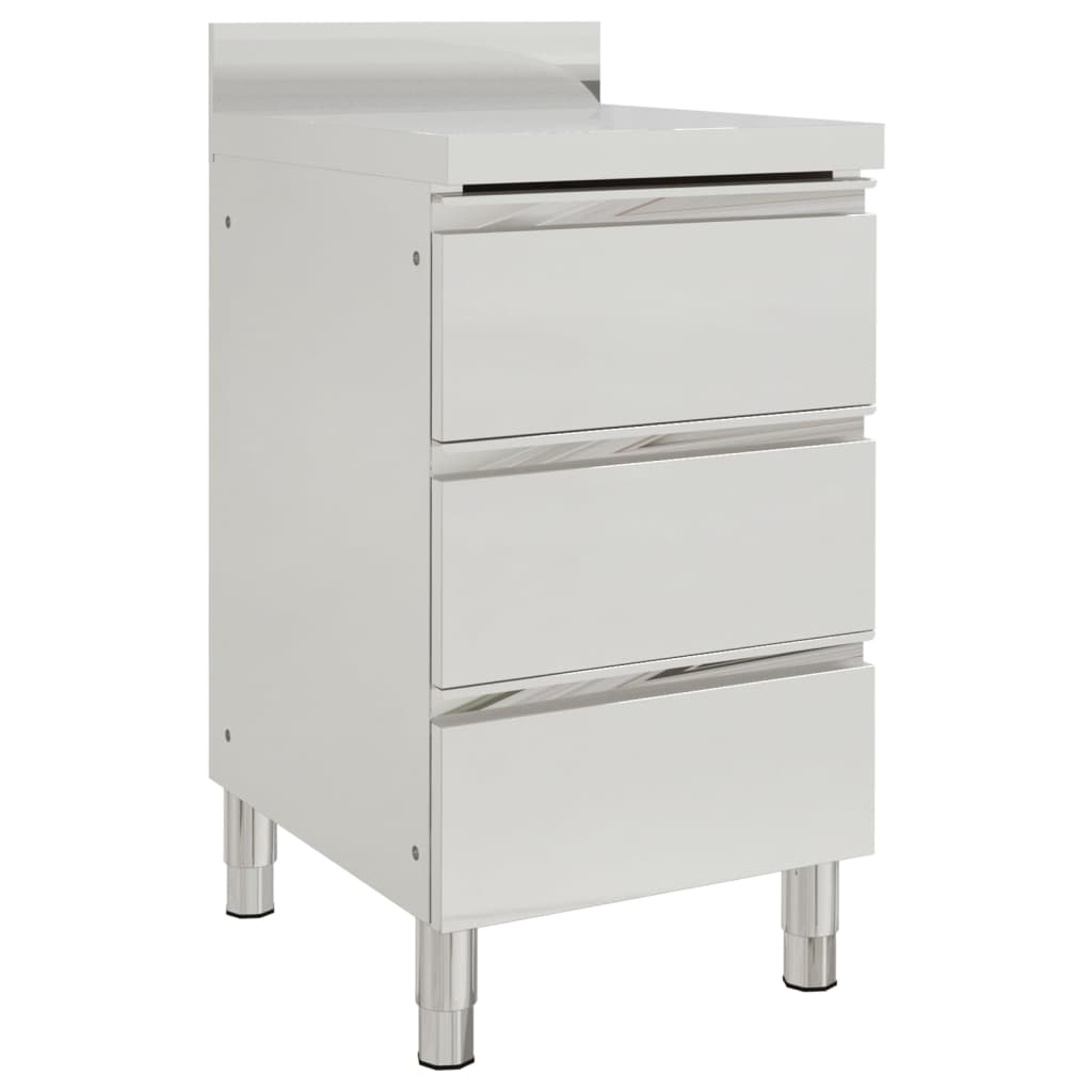 Mobili da cucina commerciali con 3 cassetti 2 pz 50x60x96 cm