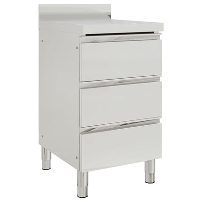 Mobili da cucina commerciali con 3 cassetti 2 pz 50x60x96 cm