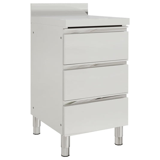 Mobili da cucina commerciali con 3 cassetti 2 pz 50x60x96 cm