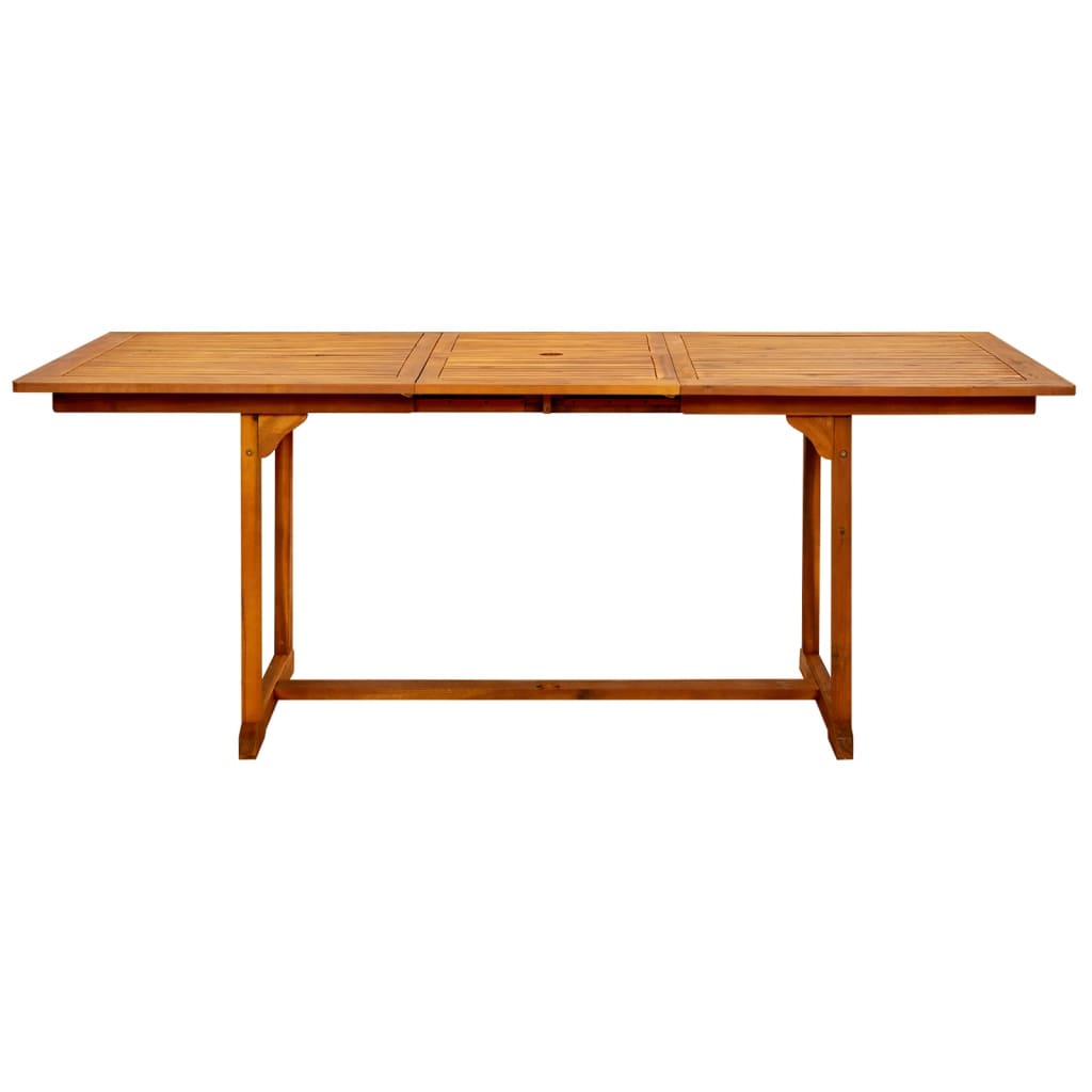 Tavolo da Pranzo per Esterni (150-200)x100x75cm Massello Acacia - homemem39