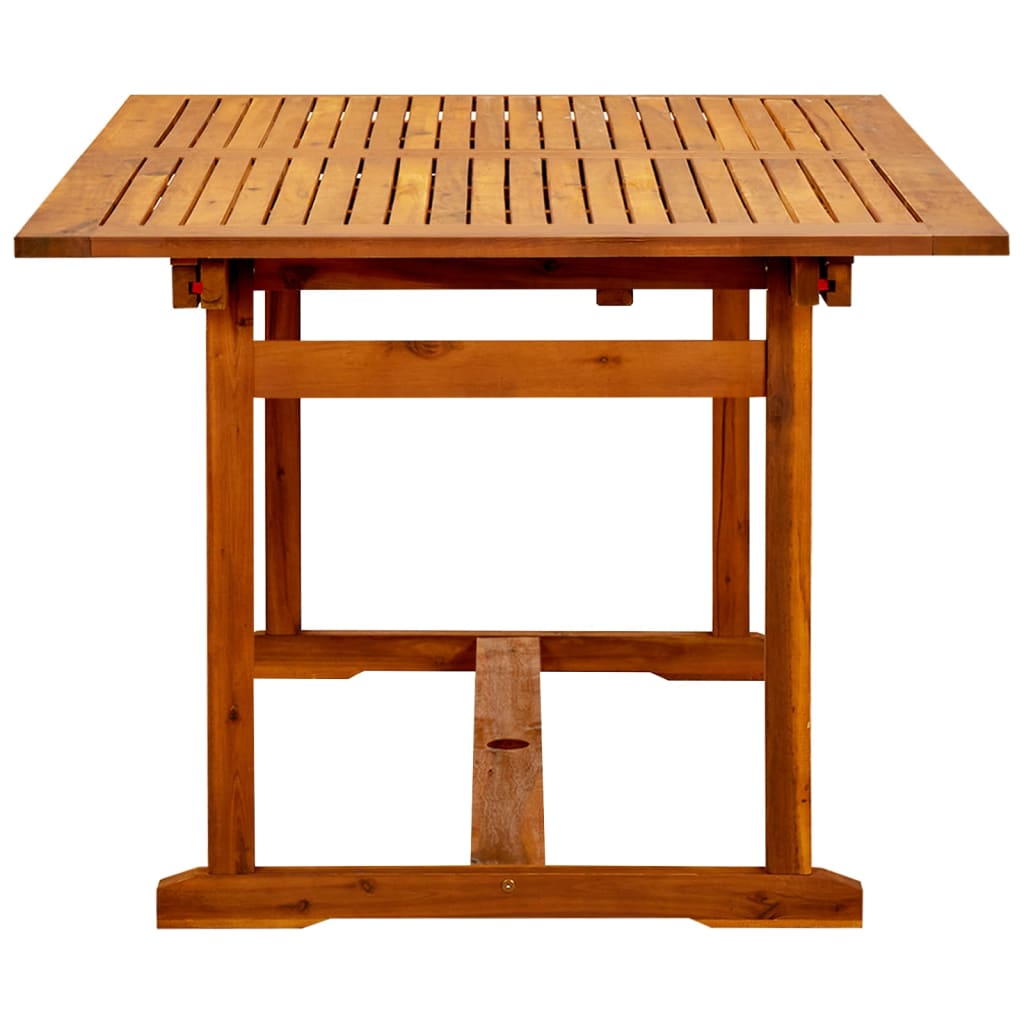 Tavolo da Pranzo per Esterni (150-200)x100x75cm Massello Acacia | homemem39