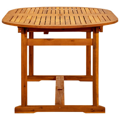 Tavolo da Pranzo per Esterni (160-240)x100x75cm Massello Acacia | homemem39
