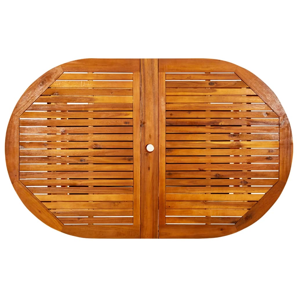 Tavolo da Pranzo per Esterni (160-240)x100x75cm Massello Acacia | homemem39