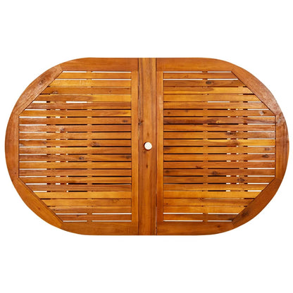 Tavolo da Pranzo per Esterni (160-240)x100x75cm Massello Acacia | homemem39