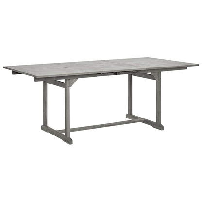Tavolo da Pranzo per Esterni (150-200)x100x75cm Massello Acacia | homemem39