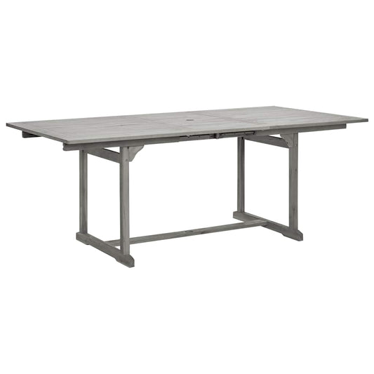 Tavolo da Pranzo per Esterni (150-200)x100x75cm Massello Acacia | homemem39