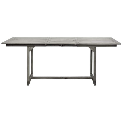 Tavolo da Pranzo per Esterni (150-200)x100x75cm Massello Acacia | homemem39