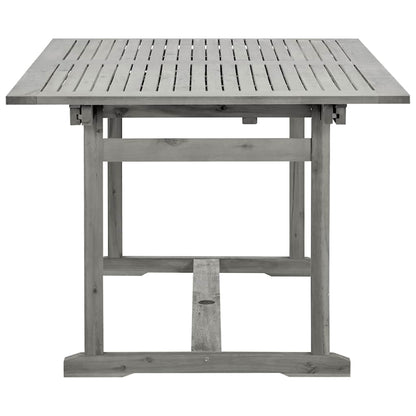Tavolo da Pranzo per Esterni (150-200)x100x75cm Massello Acacia | homemem39