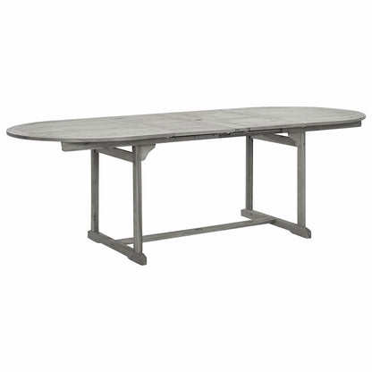 Tavolo da Pranzo per Esterni (160-240)x100x75cm Massello Acacia