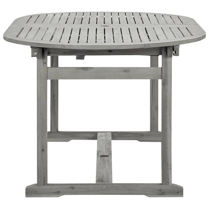 Tavolo da Pranzo per Esterni (160-240)x100x75cm Massello Acacia | homemem39