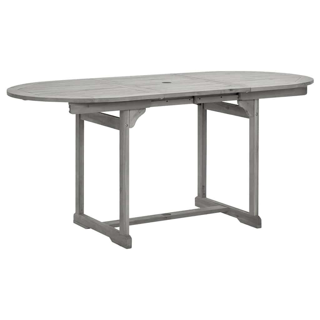 Tavolo da Pranzo per Esterni (120-170)x80x75 cm Massello Acacia | homemem39