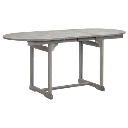 Tavolo da Pranzo per Esterni (120-170)x80x75 cm Massello Acacia | homemem39