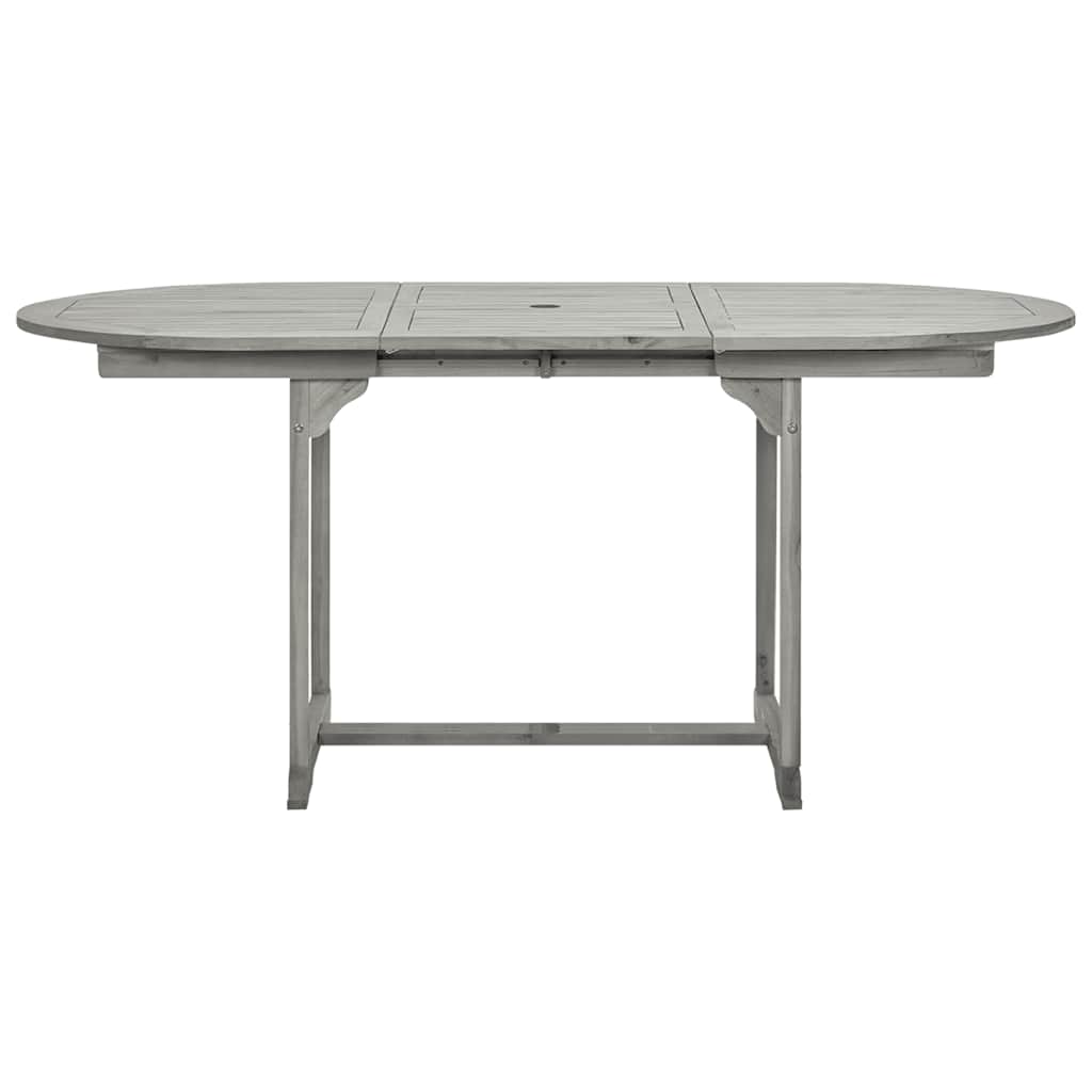 Tavolo da Pranzo per Esterni (120-170)x80x75 cm Massello Acacia | homemem39