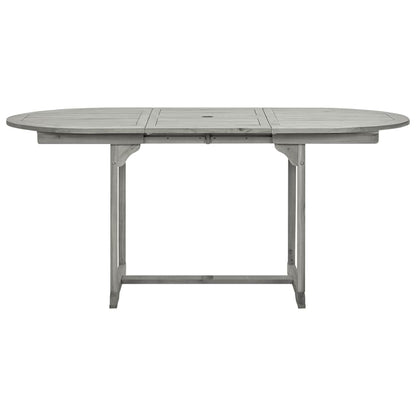 Tavolo da Pranzo per Esterni (120-170)x80x75 cm Massello Acacia | homemem39