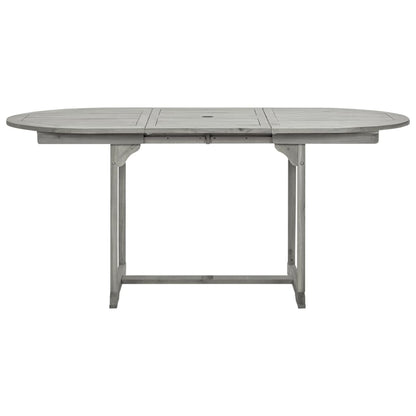 Tavolo da Pranzo per Esterni (120-170)x80x75 cm Massello Acacia - homemem39