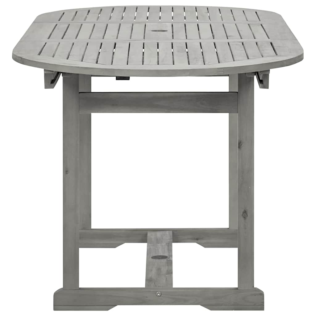 Tavolo da Pranzo per Esterni (120-170)x80x75 cm Massello Acacia