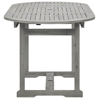 Tavolo da Pranzo per Esterni (120-170)x80x75 cm Massello Acacia