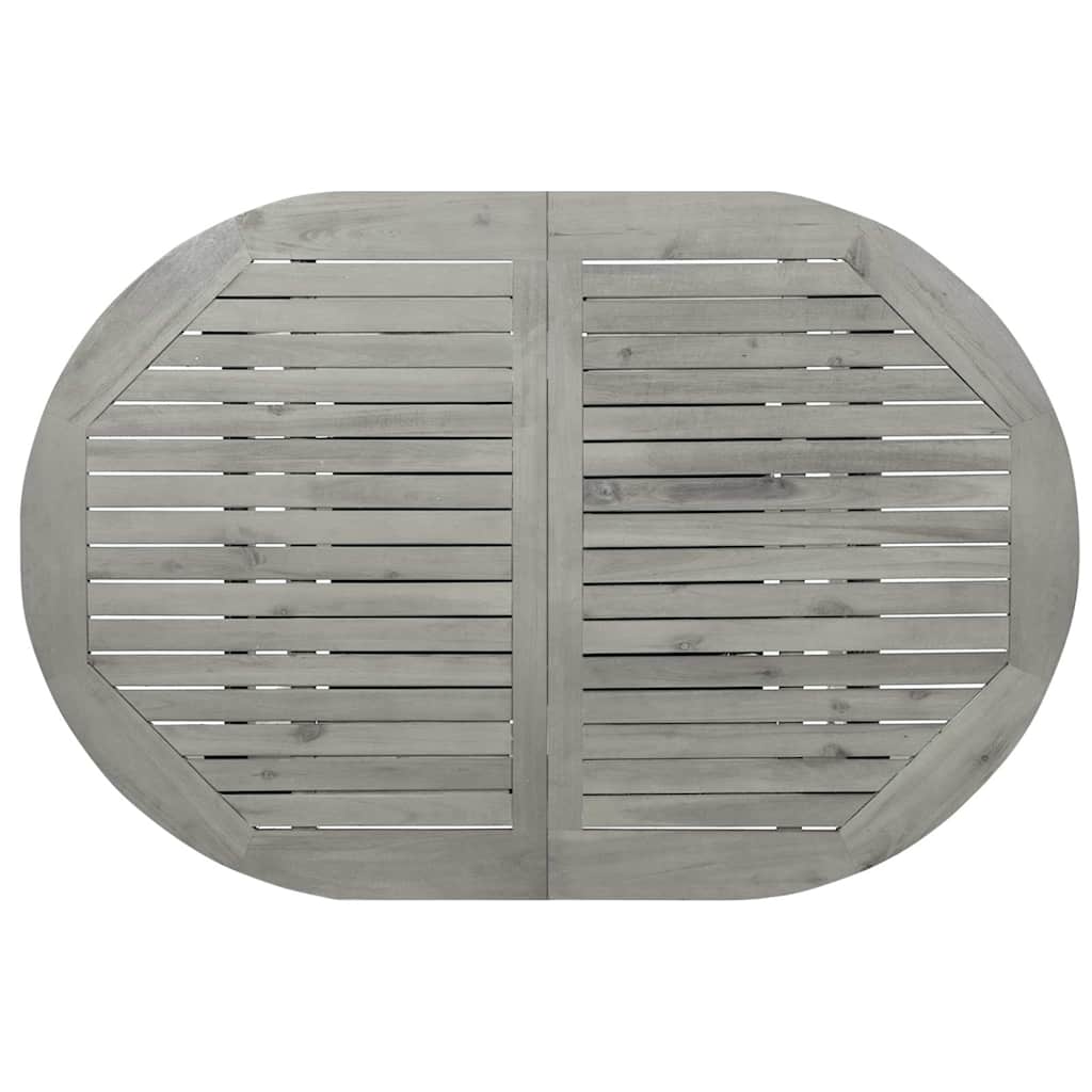 Tavolo da Pranzo per Esterni (120-170)x80x75 cm Massello Acacia