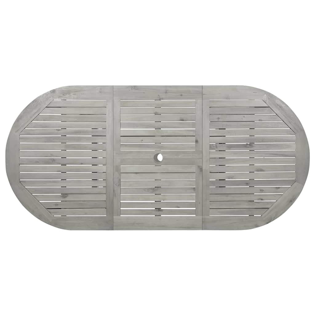 Tavolo da Pranzo per Esterni (120-170)x80x75 cm Massello Acacia