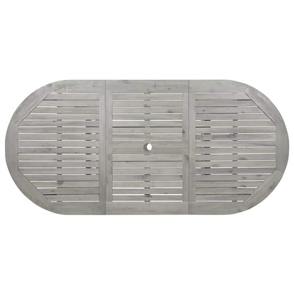 Tavolo da Pranzo per Esterni (120-170)x80x75 cm Massello Acacia