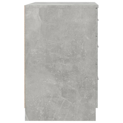 Comodino Grigio Cemento 40x40x63 cm in Legno Multistrato - homemem39