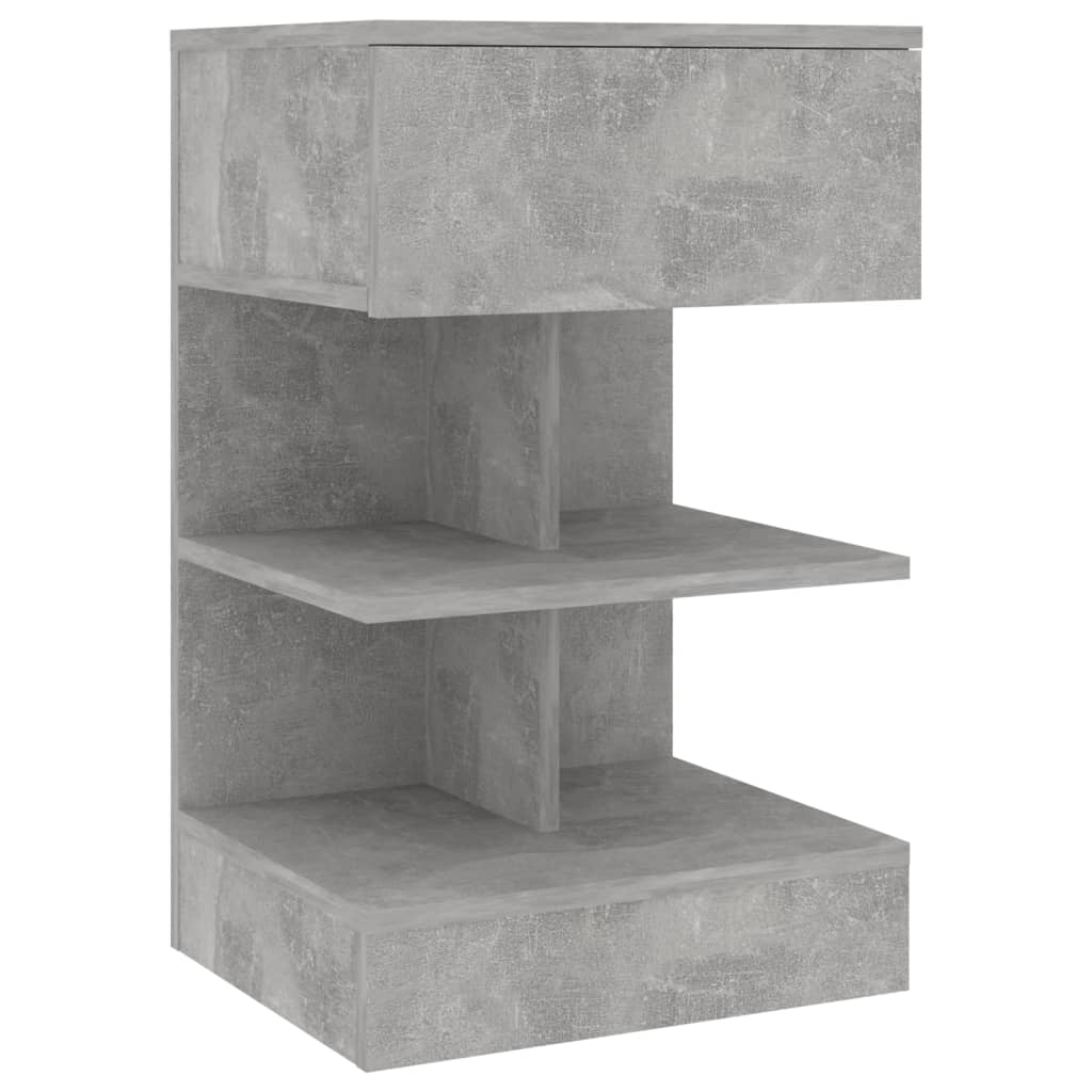Comodini 2 pz Grigio Cemento 40x35x65 cm - homemem39