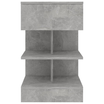 Comodini 2 pz Grigio Cemento 40x35x65 cm - homemem39
