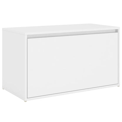Panca da Ingresso 80x40x45 cm Bianca in Legno Multistrato | homemem39