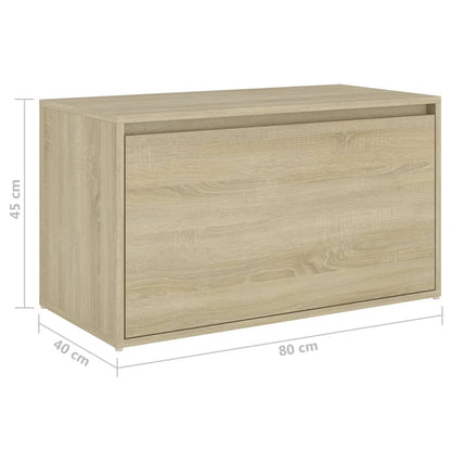 Panca da Ingresso 80x40x45 cm Rovere Sonoma Truciolato - homemem39