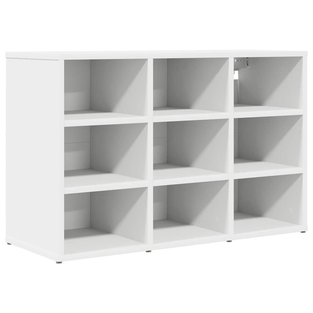 Mobile per scarpe Bianco 77,5 x 30 x 51 cm Legno multistrato